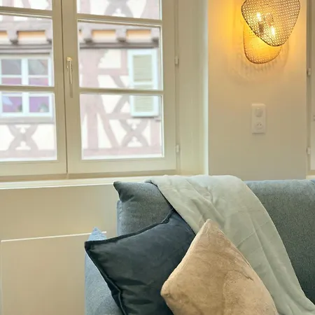 Lägenhet Le Azur - Charme D'un Dans Maison Alsacienne - Hypercentre De Colmar